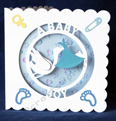 Download Baby Boy Circle Text Card - CUP1024137_40382 | Craftsuprint