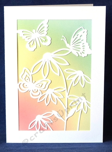 Daisies and Butterflies Card - CUP965701_40382 | Craftsuprint