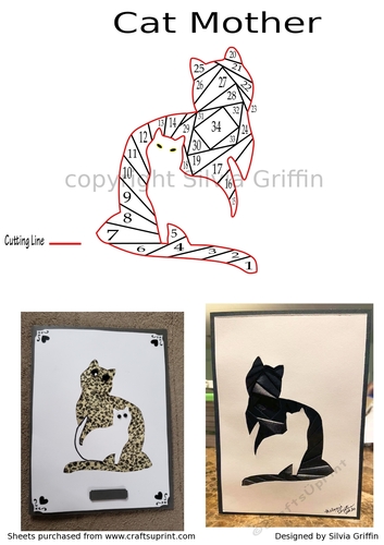 Cat Mother Iris Folding - CUP1093851_262 | Craftsuprint