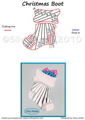 Christmas Boot - CUP334135_262 | Craftsuprint