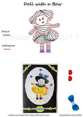 Doll with a Bow - CUP447946_262 | Craftsuprint