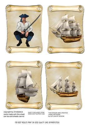 Nautical / Pirate Scrolls - CUP82471_29 | Craftsuprint