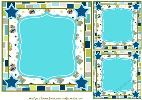 3 Blue blank card fronts/toppers - CUP1055478_659 | Craftsuprint