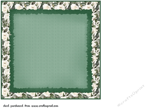 White rose insert 1 - CUP1213383_659 | Craftsuprint