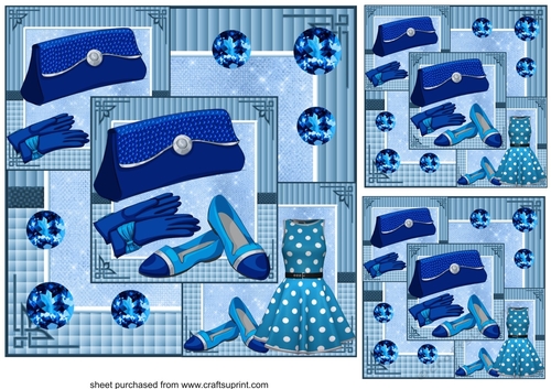 3 All about the blue fashion card fronts/toppers - CUP997875_659 ...