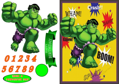 Hulk Mini Card Super Hero - Mini Hulk - CUP809030_81178 | Craftsuprint