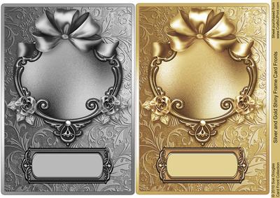 Silver and Gold Shiny Frame Card Fronts - CUP151649_422 | Craftsuprint