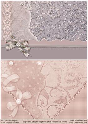card fronts floral