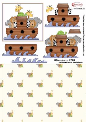 Noah's Ark with Animals Decoupage - CUP11500_30 | Craftsuprint