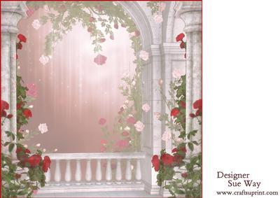 Beautiful Rose 8x8 Square Insert - CUP431593_38 | Craftsuprint