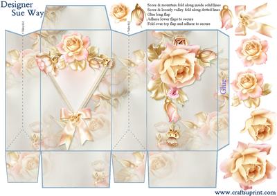 Blush and Gold Roses Pinch Bag - CUP671656_38 | Craftsuprint