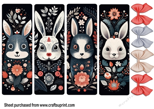 Hare/rabbit bookmarks - CUP1293029_18940 | Craftsuprint