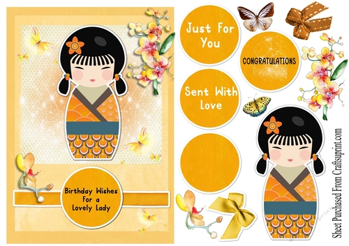 Happy birthday - oriental no 5 - CUP959400_18940 | Craftsuprint