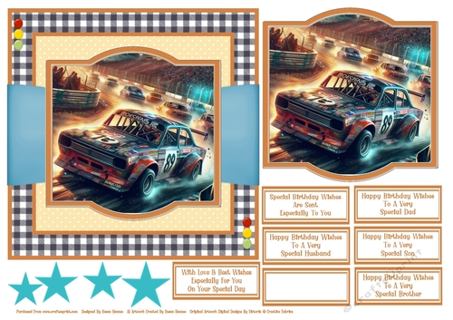 Banger Racing Night - 7x7 - CUP1343261_846 | Craftsuprint