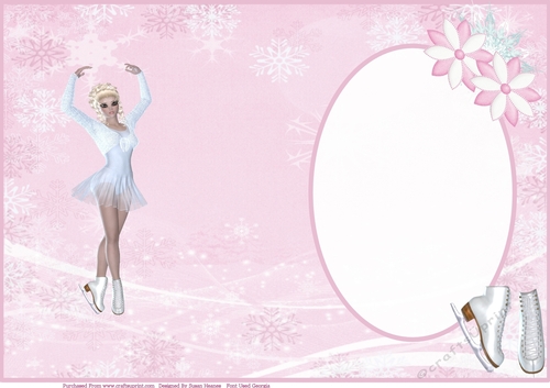 Graceful Ice Skater Insert - CUP879238_846 | Craftsuprint