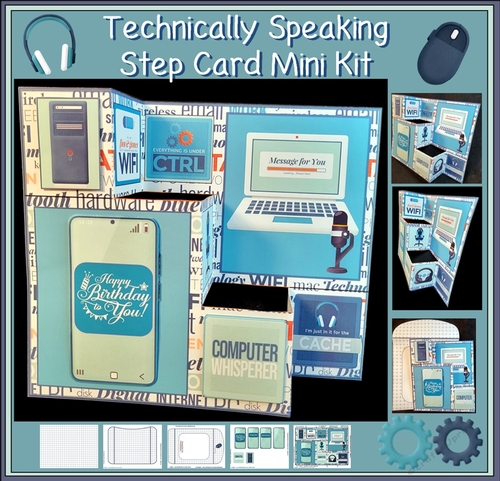 Technically Speaking Step Card Mini Kit - CUP1350005_2153 | Craftsuprint