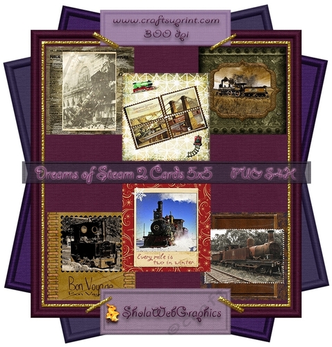 Dreams of Steam 2 Q-Cards 5x5 - CUP756570_2329 | Craftsuprint