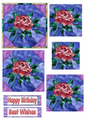 Pink Rose Pyramid - CUP362155_33 | Craftsuprint