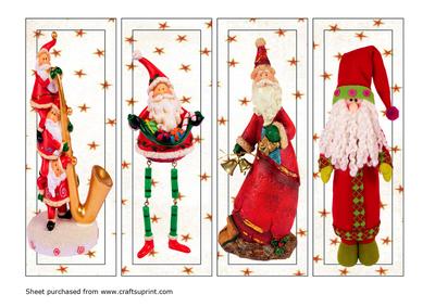 Santa Bookmarks - CUP474209_33 | Craftsuprint