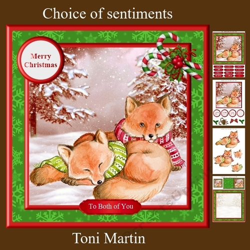 Christmas Fox Couple Card Mini Kit & Decoupage - CUP836532_1894 ...