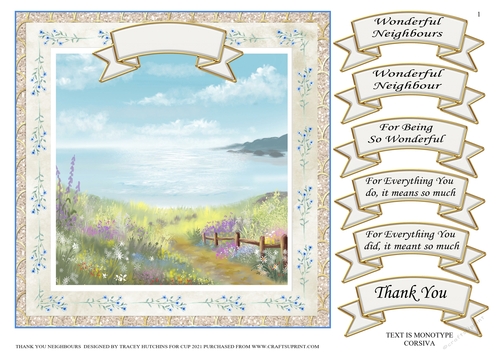 THANK YOU NEIGHBOURS / NEIGHBOUR 1 - CUP1118324_25427 | Craftsuprint