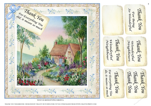 THANK YOU NEIGHBOURS V2 / NEIGHBOUR 5 - CUP1120034_25427 | Craftsuprint