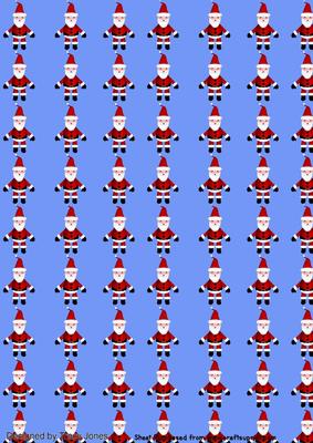 Santa Blue Background - CUP484501_1581 | Craftsuprint