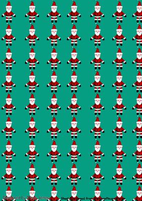 Santa Teal Background - CUP484506_1581 | Craftsuprint