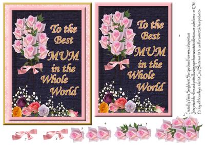 To the Best Mum in the Whole World Floral Quick Card - CUP160524_880 ...