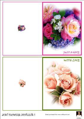 Just Flower's-notelet's 1 - CUP131421_116 | Craftsuprint
