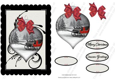 Black and White Collection Christmas Scene 1 - CUP461104_543 | Craftsuprint
