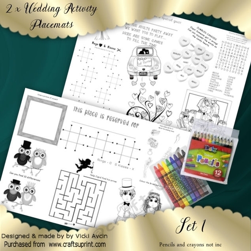 Wedding Placemat Set 1 CUP982748_543 Craftsuprint