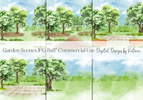 Garden Scenes Designer Resource - CUP1167447_43136 | Craftsuprint