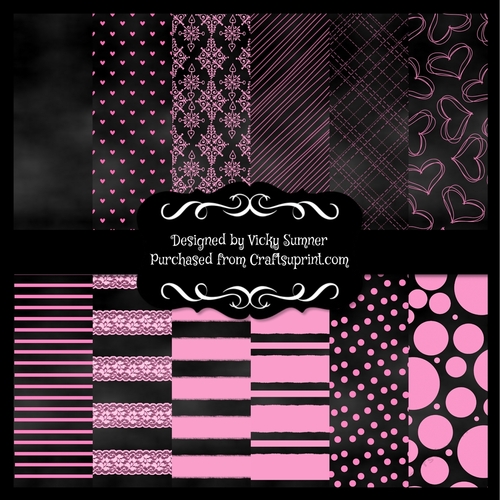 Distressed Black A4 Backing Paper Set of 12 CUP767658_43136