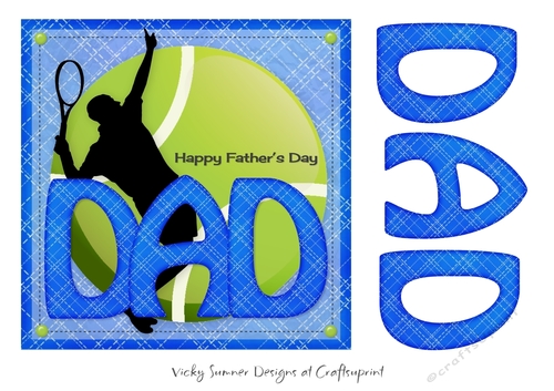 Tennis Fathers Day - CUP792711_43136 | Craftsuprint