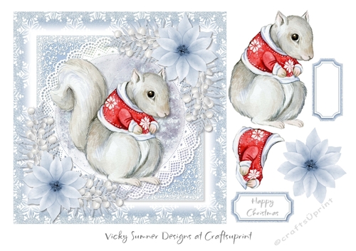 Xmas squirrel jumper