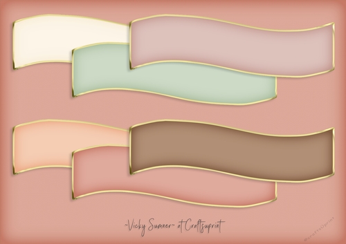 Desert Gold Edged Wave Sentiment Banner - CUP885605_43136 | Craftsuprint