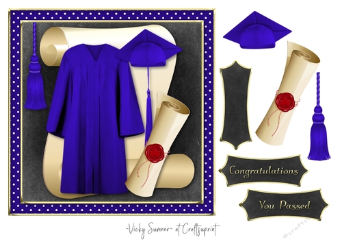 Graduation Cap and Gown 4 - CUP888777_43136 | Craftsuprint