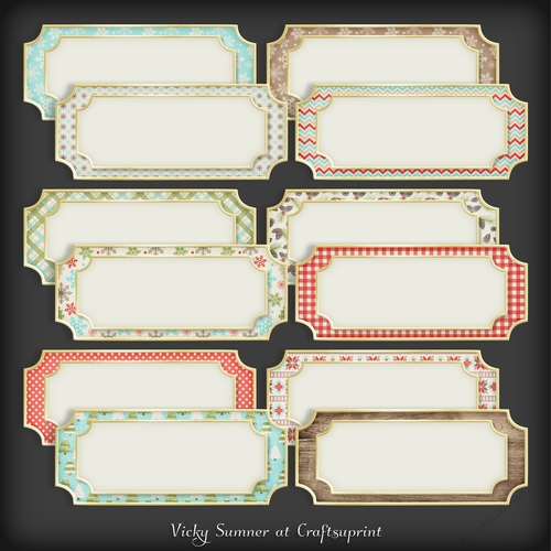 Rustic Cut Out Corner Tag CUP915526_43136 Craftsuprint