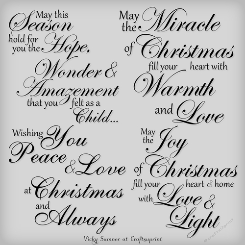 Christmas Sentiment - CUP917950_43136 | Craftsuprint