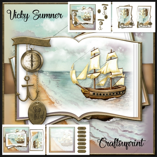 Ship Ahoy!!! Open Book CUP939164_43136 Craftsuprint