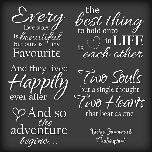 Romance Word Art - CUP945978_43136 | Craftsuprint