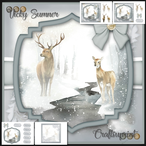 Mr and Mrs Deer CUP946524_43136 Craftsuprint