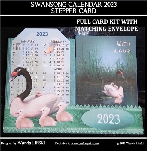 2022 Swansong Calendar Stepper Card - Cup894851_2237 | Craftsuprint