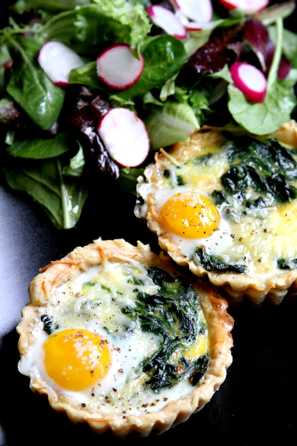 Spinach and Smoked Gouda Quails Egg Quichelets A Cup of Sugar … A