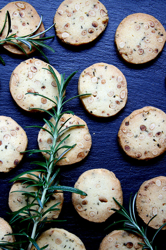 Rosemary Pine Nut Sablé Cookies A Cup of Sugar … A Pinch of Salt