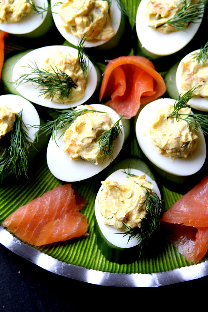 Smoked Salmon and Dill Deviled Eggs A Cup of Sugar … A Pinch of Salt
