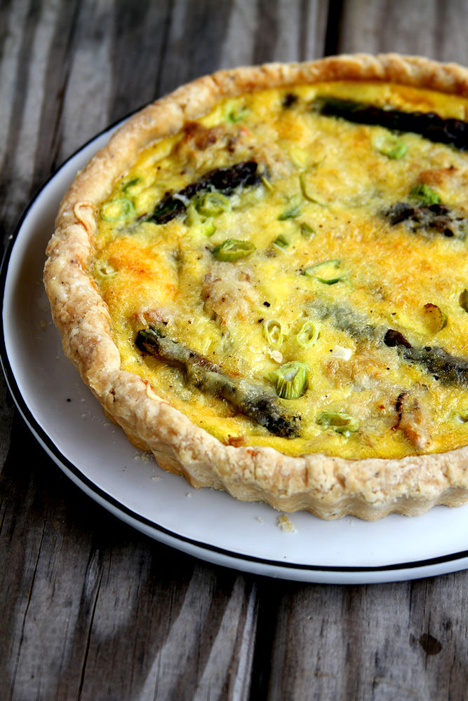Crabmeat and Asparagus Quiche Tart A Cup of Sugar … A Pinch of Salt