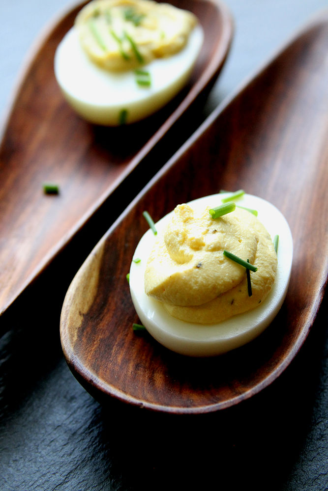 Goat Cheese and Lemon Deviled Eggs A Cup of Sugar … A Pinch of Salt