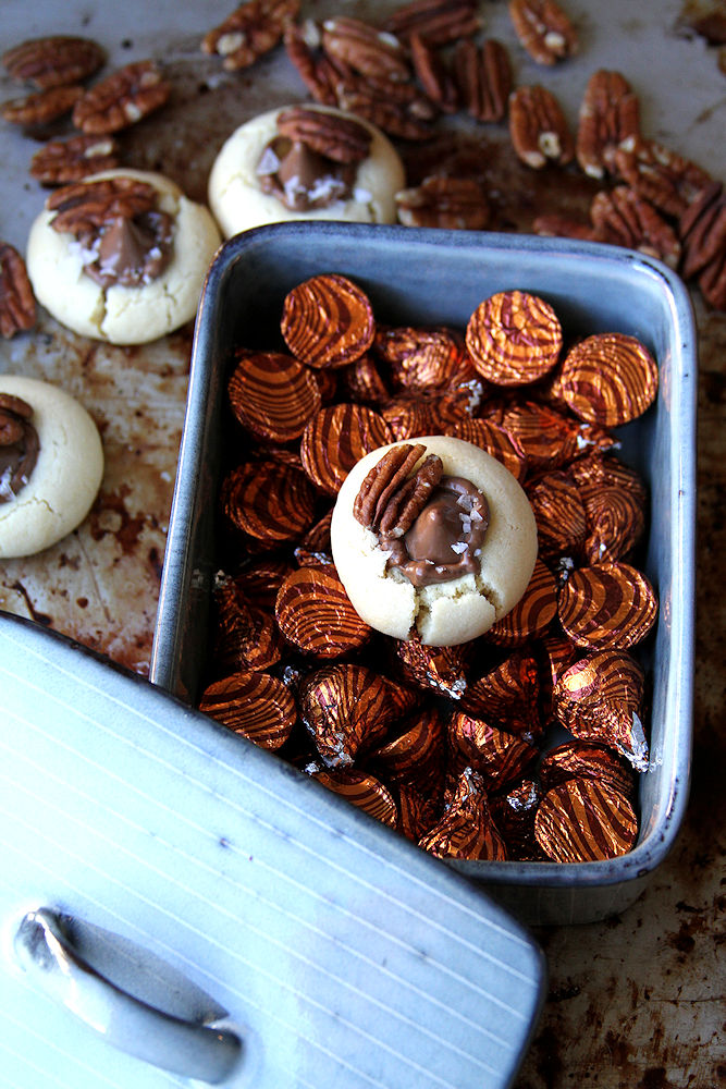 Bourbon Salted Caramel Pecan Kiss Cookies A Cup of Sugar … A Pinch of